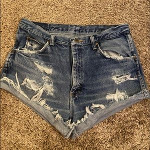 Wrangler jean shorts